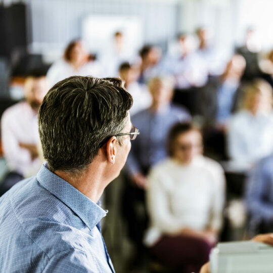 A public speaking coach