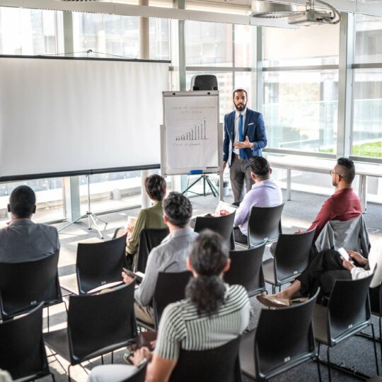 Executive leadership presence when public speaking